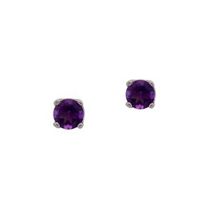 Amethyst Earrings in Sterling Silver